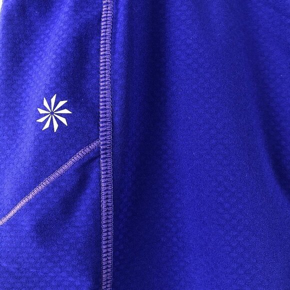 Athleta Dobby‎ Be Free Knicker Crop Pants Blue Wome - Picture 7 of 7